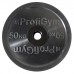 Диск/Блин 50 кг/51 мм черный Profigym ДО-50/51