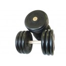 Комплект гантелей обрезиненных 53,5 кг-61кг Barbell MB Проф