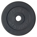 Диск/Блин 20 кг черный Profigym ДТР-20 Диск/Блин 20 кг черный Profigym ДТР-20