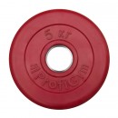 Диск/Блин 5 кг красный Profigym ДТРЦ-5 Диск/Блин 5 кг красный Profigym ДТРЦ-5