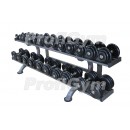 Обрезиненный гантельный ряд на стелаже/стойке Profigym ГП-007 Обрезиненный гантельный ряд на стелаже/стойке Profigym ГП-007
