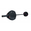 Штанга разборная 88 кг Fitness Tools FT-2HGSET-88-BLACK