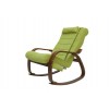 Массажное кресло-качалка для отдыха EGO Relax EG2005 Микрофибра Оливковый