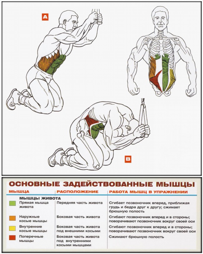 Скручивания на блоке