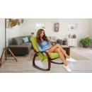 Массажное кресло-качалка для отдыха EGO Relax EG2005 Микрофибра Оливковый