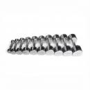 Комплект гантелей хромированных ряд от 1 до 10 кг