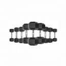 Гексагональные обрезиненные гантели. Ряд от 12,5 до 25 кг