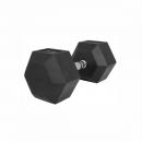 Гексагональные обрезиненные гантели. Ряд от 12,5 до 25 кг