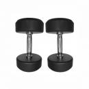 Круглые обрезиненные гантели. Ряд от 27,5 до 40 кг